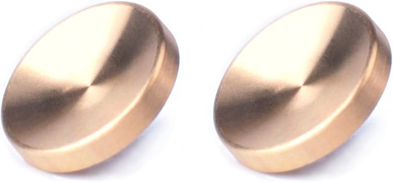 VKO Golden Metal Soft Shutter Release Button,Delicate Camera Shutter Button 11mm Concave Surface(2 Pack) - Image 1